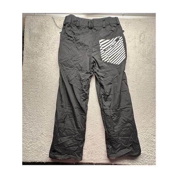 Volcom Nimbus Black Snowboarding Pants Mens Large Black White Pockets - Picture 15 of 16